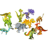Maxbell 10 Pieces Craft DIY 3D Puzzle Learning Activities Montessori Toys for Babies Dinosaur