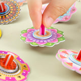 Maxbell 10 Pieces Craft DIY 3D Puzzle Learning Activities Montessori Toys for Babies Gyro