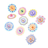 Maxbell 10 Pieces Craft DIY 3D Puzzle Learning Activities Montessori Toys for Babies Gyro