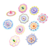 Maxbell 10 Pieces Craft DIY 3D Puzzle Learning Activities Montessori Toys for Babies Gyro