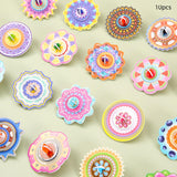 Maxbell 10 Pieces Craft DIY 3D Puzzle Learning Activities Montessori Toys for Babies Gyro