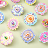 Maxbell 10 Pieces Craft DIY 3D Puzzle Learning Activities Montessori Toys for Babies Gyro