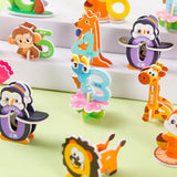 10 Pieces Craft DIY 3D Puzzle Learning Activities Montessori Toys for Babies Number