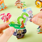 10 Pieces Craft DIY 3D Puzzle Learning Activities Montessori Toys for Babies Number