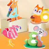 10 Pieces Craft DIY 3D Puzzle Learning Activities Montessori Toys for Babies Number