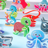 10 Pieces Craft DIY 3D Puzzle Learning Activities Montessori Toys for Babies Underwater World