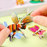 Maxbell 10 Pieces Craft DIY 3D Puzzle Learning Activities Montessori Toys for Babies Mix