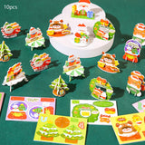 10 Pieces Craft DIY 3D Puzzle Learning Activities Montessori Toys for Babies Xmas