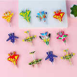 Maxbell 10x DIY 3D Puzzles Preschool Learning Activities Tank Plane Puzzles for Baby Plane