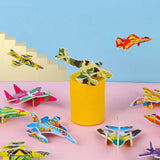 Maxbell 10x DIY 3D Puzzles Preschool Learning Activities Tank Plane Puzzles for Baby Plane