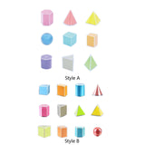 3D Geometric Shapes Montessori Toys for Kids Home School Supplies Babies