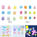 3D Geometric Shapes Montessori Toys for Kids Home School Supplies Babies