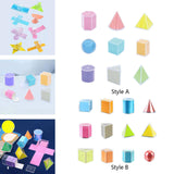 3D Geometric Shapes Montessori Toys for Kids Home School Supplies Babies