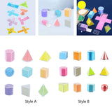 3D Geometric Shapes Montessori Toys for Kids Home School Supplies Babies