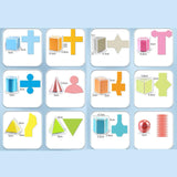 Maxbell 3D Geometric Shapes Montessori Toys for Kids Home School Supplies Babies