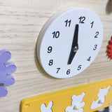 Montessori Busy Board DIY Material Sensory Board Parts Boys Preschool Travel white clock