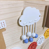 Montessori Busy Board DIY Material Sensory Board Parts Boys Preschool Travel clouds