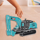 Creative DIY Model Building Kit DIY Jigsaw Toys for Boys Girls Children Kids L Excavator