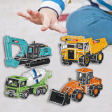 4x 3D Cardboard Model Car Kits 3D Paper Puzzle DIY Set for Toddlers Children L