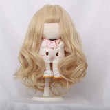 Doll Hair Wig Soft Doll Accessories Curly Replacement Wig Handcraft Doll Wig