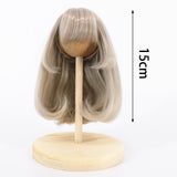Maxbell Doll Hair Wig Fashion Doll Decor Replacement Wig Handmade Handcraft Doll Wig