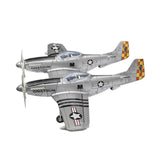 Maxbell 1:48 Scale USA Fighter Building Kits Educational Table Decoration 3D Puzzles Argent Horse