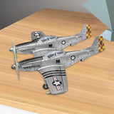 Maxbell 1:48 Scale USA Fighter Building Kits Educational Table Decoration 3D Puzzles Argent Horse