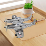 Maxbell 1:48 Scale USA Fighter Building Kits Educational Table Decoration 3D Puzzles Argent Horse