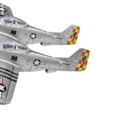 Maxbell 1:48 Scale USA Fighter Building Kits Educational Table Decoration 3D Puzzles Argent Horse