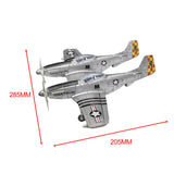 Maxbell 1:48 Scale USA Fighter Building Kits Educational Table Decoration 3D Puzzles Argent Horse