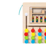 Maxbell Montessori Wooden Color Matching Puzzles Board Early Educational for Ages 3+ 4 Colors