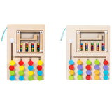 Maxbell Montessori Wooden Color Matching Puzzles Board Early Educational for Ages 3+ 4 Colors