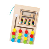 Maxbell Montessori Wooden Color Matching Puzzles Board Early Educational for Ages 3+ 4 Colors