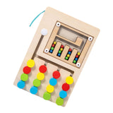 Maxbell Montessori Wooden Color Matching Puzzles Board Early Educational for Ages 3+ 4 Colors