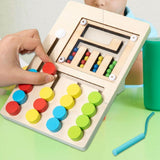 Maxbell Montessori Wooden Color Matching Puzzles Board Early Educational for Ages 3+ 4 Colors
