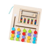 Maxbell Montessori Wooden Color Matching Puzzles Board Early Educational for Ages 3+ 5 Colors