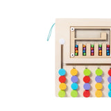 Maxbell Montessori Wooden Color Matching Puzzles Board Early Educational for Ages 3+ 5 Colors