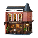 DIY Wooden Miniature Dollhouse Kits Handmade for Teens Boy Girls Kids Adults Restaurant