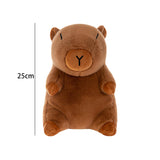 Capybara Stuffed Toy Soft Realistic Home Decor Capybara Plush Toy for Family 25cm