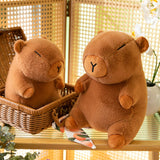 Capybara Stuffed Toy Soft Realistic Home Decor Capybara Plush Toy for Family 25cm