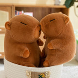 Capybara Stuffed Toy Soft Realistic Home Decor Capybara Plush Toy for Family 25cm