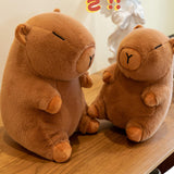 Capybara Stuffed Toy Soft Realistic Home Decor Capybara Plush Toy for Family 25cm