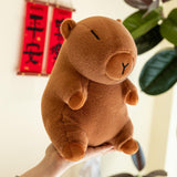 Capybara Stuffed Toy Soft Realistic Home Decor Capybara Plush Toy for Family 25cm