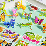 3D Cartoon Jigsaw Puzzles Learn Activities Fine Motor Skills Montessori Toys insect