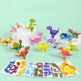 3D Cartoon Jigsaw Puzzles Learn Activities Fine Motor Skills Montessori Toys dinosaur