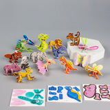 Maxbell 3D Cartoon Jigsaw Puzzles Learn Activities Fine Motor Skills Montessori Toys animals