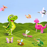 Maxbell 3D Cartoon Jigsaw Puzzles Learn Activities Fine Motor Skills Montessori Toys animals