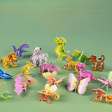 Maxbell 3D Cartoon Jigsaw Puzzles Learn Activities Fine Motor Skills Montessori Toys animals