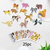 Maxbell 3D Cartoon Jigsaw Puzzles Learn Activities Fine Motor Skills Montessori Toys animals