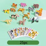 Maxbell 3D Cartoon Jigsaw Puzzles Learn Activities Fine Motor Skills Montessori Toys animals